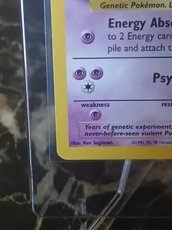 1999 Mewtwo Black Promo 3 Pokemon the First Movie. NM. MINT. - Image 5