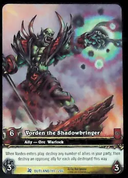 World of Warcraft TCG Vorden the Shadowbringer (Extended Art) - Fires of Outland - Image 1