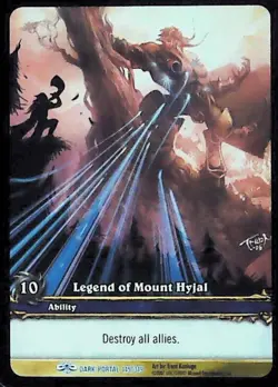 World of Warcraft TCG Legend of Mount Hyjal (Extended Art) - Through the Dark Po - Image 1