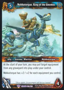 World of Warcraft TCG Mekkatorque, King of the Gnomes - Throne of the Tides 123/ - Image 1