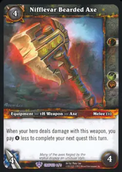 World of Warcraft TCG Nifflevar Bearded Axe - Crafting Redemption - Image 1