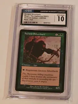 ANCIENT SILVERBACK 7th Edition Foil Rare CGC 10 MTG - Image 1