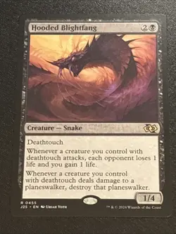 MTG Foundations Jumpstart Hooded Blightfang 0455 Rare - Image 1