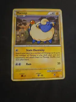 Pokemon Mareep (#13) 13/30 HGSS Trainer Kit: Gyarados & Raichu Common card - Image 1