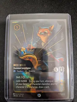 Disney Lorcana TCG Nick Wilde Persistent Investigator 239/204 Foil EN - Image 3
