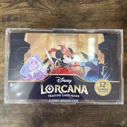 The First Chapter Booster Box Disney Lorcana TCG Brand New MINT w/ Acrylic Case - Image 2