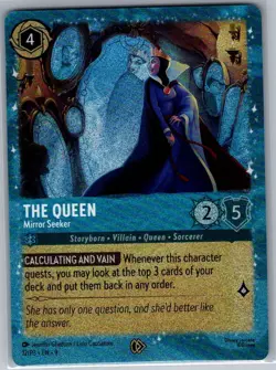 The Queen - Mirror Seeker 12/P3 Foil Disney Lorcana Promo Cards - Lorcana - NM - Image 1