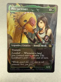 Tifa Lockhart - Chocobo Track Foil Borderless Final Fantasy MTG - Image 1