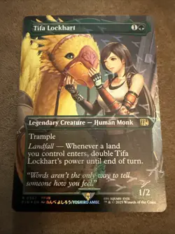 Mtg Tifa Lockhart NM(Borderless) (Chocobo Track Foil) Final Fantasy Rare 0567 - Image 1