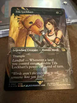 Mtg Tifa Lockhart NM(Borderless) (Chocobo Track Foil) Final Fantasy Rare 0567 - Image 3