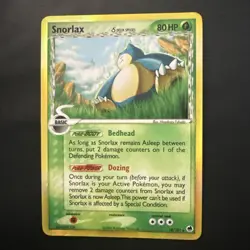 Pokemon Snorlax Delta Species 10/101 Dragon Frontiers Holo Rare 80 HP Eng - Image 1