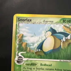Pokemon Snorlax Delta Species 10/101 Dragon Frontiers Holo Rare 80 HP Eng - Image 2
