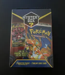 Pokemon Mystery Box 3 Booster Packs + Online Code Card 2022 MJ Holdings - Image 1