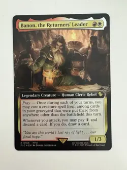 Banon the Returners’ Leader Foil Borderless MTG Magic Gathering Card NM Mint FIC - Image 1