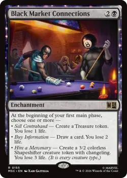 MTG - Black Market Connections - Commander Marvel Super Heroes Near Mint - Image 1