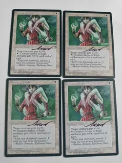 Armor of Faith x1 Ice Age Ed Signed by Anson Maddocks MTG - Image 1