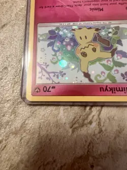 Mimikyu SM163 Sm Holo Promo Black Star Promo Card Sun & Moon Pokemon *Feet* - Image 4