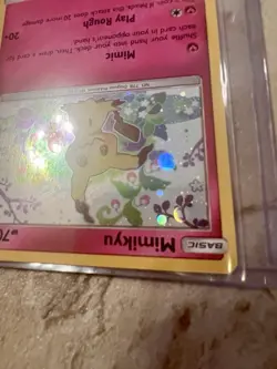 Mimikyu SM163 Sm Holo Promo Black Star Promo Card Sun & Moon Pokemon *Feet* - Image 5
