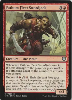 Fathom Fleet Swordjack U Commander Legends 177 LP-MP - Image 1