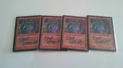 Mogg Jailer X 4 Signed by Mark Romanoski MTG Magic The Gathering - Image 1