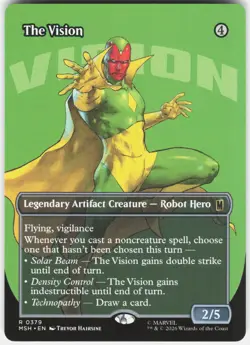 MAGIC MTG THE VISION (BORDERLESS) 379 MARVEL SUPER HEROES - Image 1