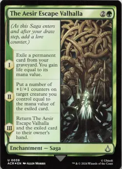 The Aesir Escape Valhalla FOIL U Universes Beyond: Assassin's Creed 39 MTG - Image 1