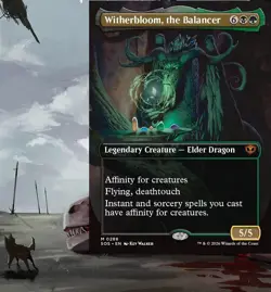 Witherbloom, the Balancer Commander Deck MTG Magic Golgari Affinity Tokens Alt - Image 1
