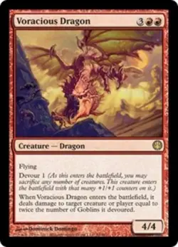 1x VORACIOUS DRAGON - Duel Deck / Shards - MTG - Magic the Gathering - NM - Image 1