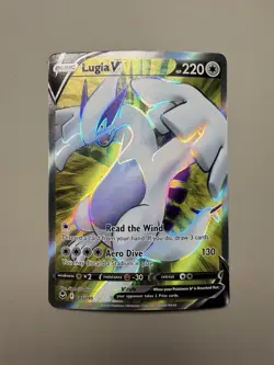 Pokemon Lugia V Ultra Rare Full Art Holo 185/195 Silver Tempest Swsh12 - Image 1