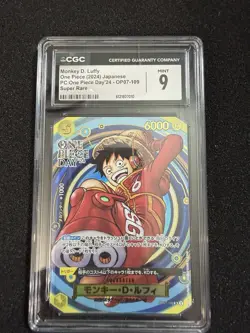 2024 One Piece Japanese Monkey D Luffy PC:One Piece Day ‘24 SR OP07-109 CGC 9 🔥 - Image 1