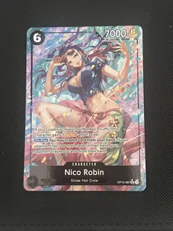 Nico Robin (Alt Art) OP12-087 SR Legacy of the Master ONE PIECE TCG English NM - Image 1