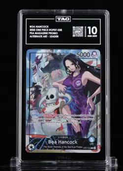 2025 One Piece Boa Hancock OP07-038 Exclusive PSA Magazine Promo TAG 10 Gem Mint - Image 1