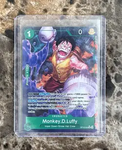 Monkey D Luffy OP16-034 Alternate Art The Time of Battle One PIece English Card - Image 1