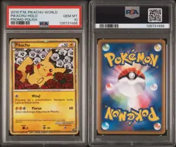 2010 Pokemon Pikachu World Promo Holo Polish PSA 10 Gem Mint Card - Image 3