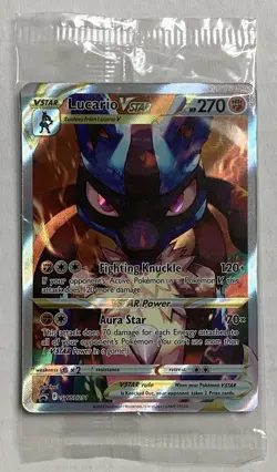 Pokemon TCG Lucario VSTAR SWSH291 Sealed Black Star Promo Crown Zenith NM - Image 1