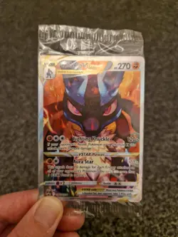 SEALED Lucario VSTAR SWSH291 Crown Zenith ETB Black Star Promo Pokemon TCG - Image 1