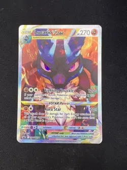 Pokemon TCG Lucario VSTAR SWSH291 Crown Zenith Black Star Promo - Image 1