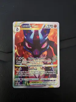 Pokemon TCG Lucario VSTAR SWSH291 Crown Zenith Black Star Promo Card - Image 1