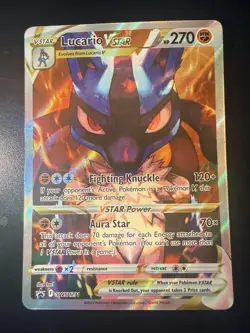 Pokemon TCG Lucario Vstar SWSH291 Crown Zenith ETB Holo Promo Card - Image 1