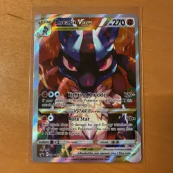 Pokemon TCG Lucario VSTAR SWSH291 Crown Zenith Black Star Promo - Image 1