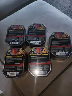 Pokemon TCG - Mega Charizard X and Y ex Tin (Set of 5 Tins) - Brand New Sealed - Image 3