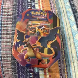 Mega Charizard Y EX Tin Sealed Pokemon TCG Collectible Tin Pokemon - Image 1