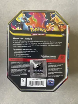 Pokemon TCG: Mega Charizard X EX Tin - Brand New Sealed - Image 3