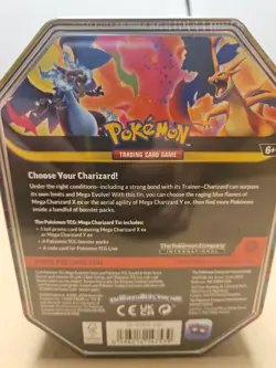 Pokemon Trading Card Game TCG Mega Charizard X Ex Tin Factory Sealed - Image 3
