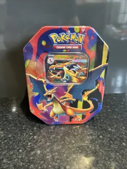 Mega Charizard Ex Tin - Mega Charizard Y EX Promo - Pokemon TCG Sealed - Image 1