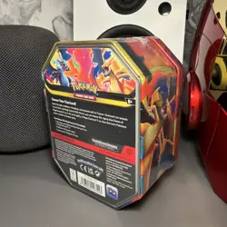 Pokemon TCG: Mega Charizard Tin - Mega Charizard Y Ex - BRAND NEW & SEALED - Image 3