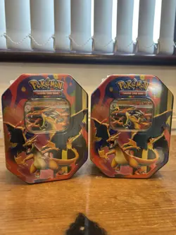 Pokemon TCG - Mega Charizard Y Ex Tin - Sealed And In Hand - Image 1