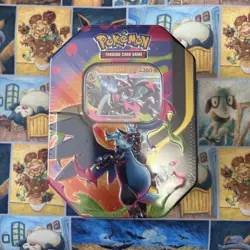 Pokemon TCG: Mega Evolution - Mega Charizard X ex Tin - Image 1
