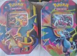 Pokemon TCG Mega Charizard ex Tin X and Y Tins New & Sealed - Image 1