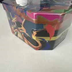 New Pokemon TCG Mega Charizard X ex Tin Factory Sealed - Image 5